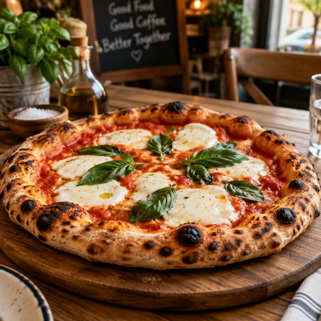 Wood-fired pizza